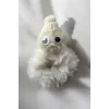 Krem Renk Canavar Figürlü Peluş Simit Toka