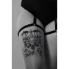 Geçici Kuru Kafa Figürlü Dövme Tattoo