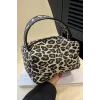 Leopar Desenli Makyaj Çantası