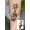 Lotus Figürlü Mini Dövme Tattoo
