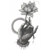 Lotus Figürlü Mini Dövme Tattoo