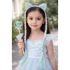 Mavi Renk Taç/Asa Set
