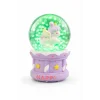 Mor Renk Unicorn Figürlü Işıklı Mini Kar Küresi