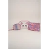 Pembe Renk 3lü Makyaj Çantası