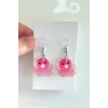 Pembe Renk Ahtapot Figürlü Çocuk Küpe (Çift)
