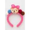 Pembe  Renk Ayıcık Figürlü Peluş Taç