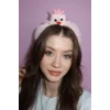 Pembe Renk Canavar Figürlü Çocuk Taç