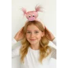 Pembe Renk Canavar Figürlü Peluş Taç
