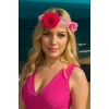 Pembe Renk Çiçek Figürlü Taç