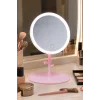 Pembe Renk Işıklı Masa Aynası