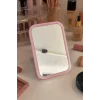 Pembe Renk Işıklı Masa Aynası