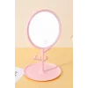 Pembe Renk Işıklı Masa Aynası