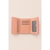 Pembe Renk Kalp Figürlü Deri Kadın Cüzdan