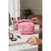 Pembe Renk Makyaj Çantası