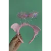 Pembe Renk Melek Figürlü Işıklı Taç