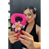 Pembe Renk Papatya Figürlü Telefon Aksesuarı
