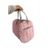 Pembe Renk Peluş Makyaj Çantası