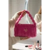 Pembe Renk Peluş Makyaj Çantası