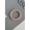 Pembe Renk Taşlı Lastik Toka