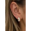 Rose Gold Renk Taşlı Xuping Küpe (Çift)