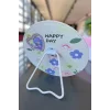 Sarı Renk Karışık Figürlü Yuvarlak Masa Aynası