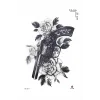 Silah ve Gül Geçici Dövme Tattoo