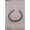 Siyah Renk Kıvrımlı Taç