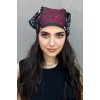 Siyah Renk Kurukafa Figürlü Bandana