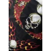 Siyah Renk Kurukafa Figürlü Bandana