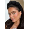 Siyah Renk Spa Havlu Taç