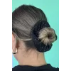 Siyah Renk Taşlı Simit Toka