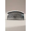 Siyah Renk Taşlı Tarak Toka