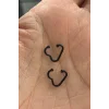 Siyah Renk Unisex Septum, Hızma, Küpe (Çift)