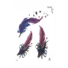 Geçici Tüy Figürlü Dövme Tattoo