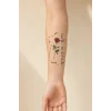 Yazılı Gül Mini Geçici Dövme