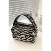 Zebra Desenli Makyaj Çantası
