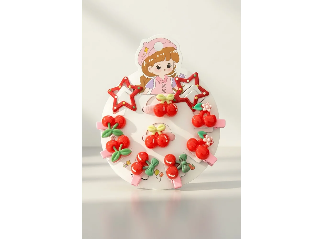 10lu Karışık Figürlü Mini Toka Set