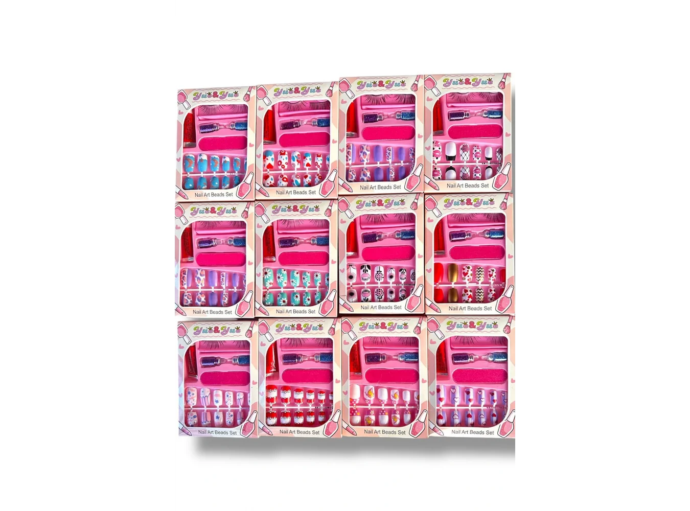 12li Karışık Figürlü Tırnak Set