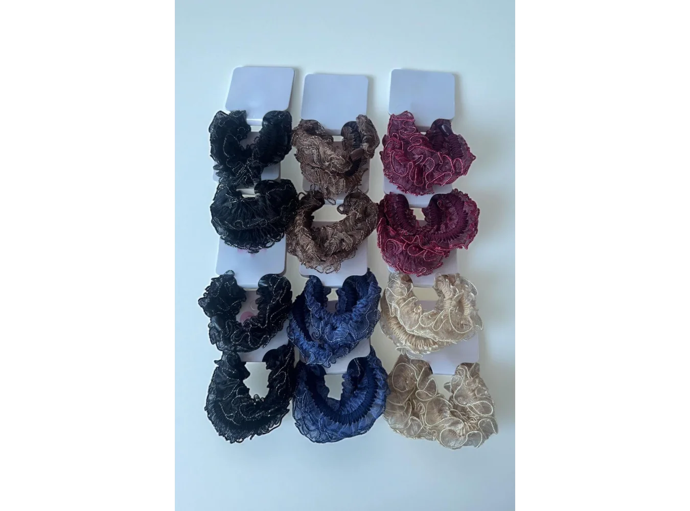 12li Karışık Renk Lastik Toka Set
