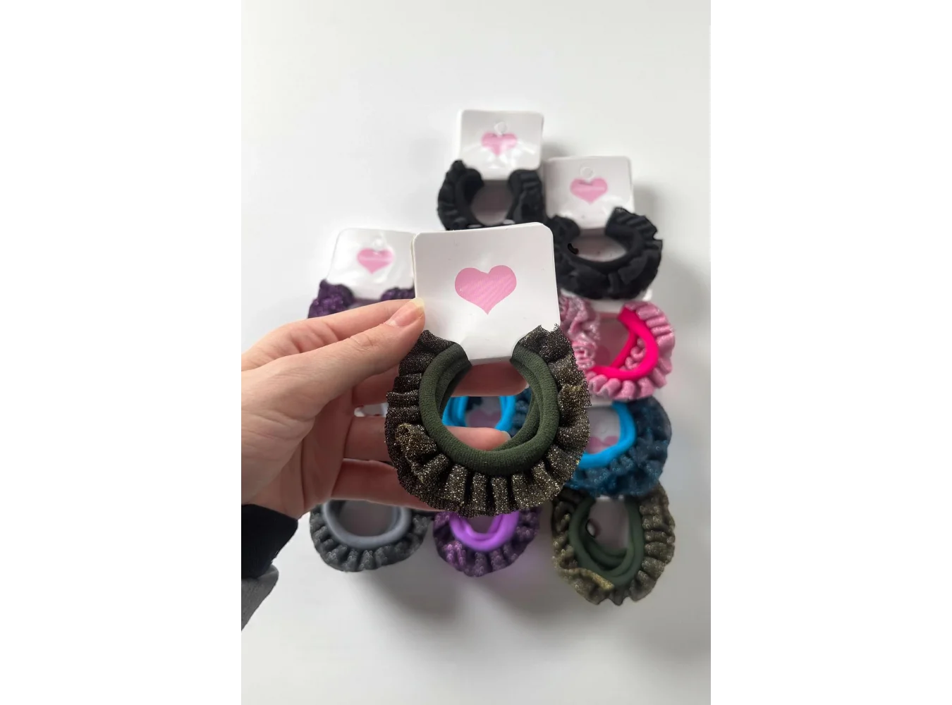 12li Karışık Renk Lastik Toka Set