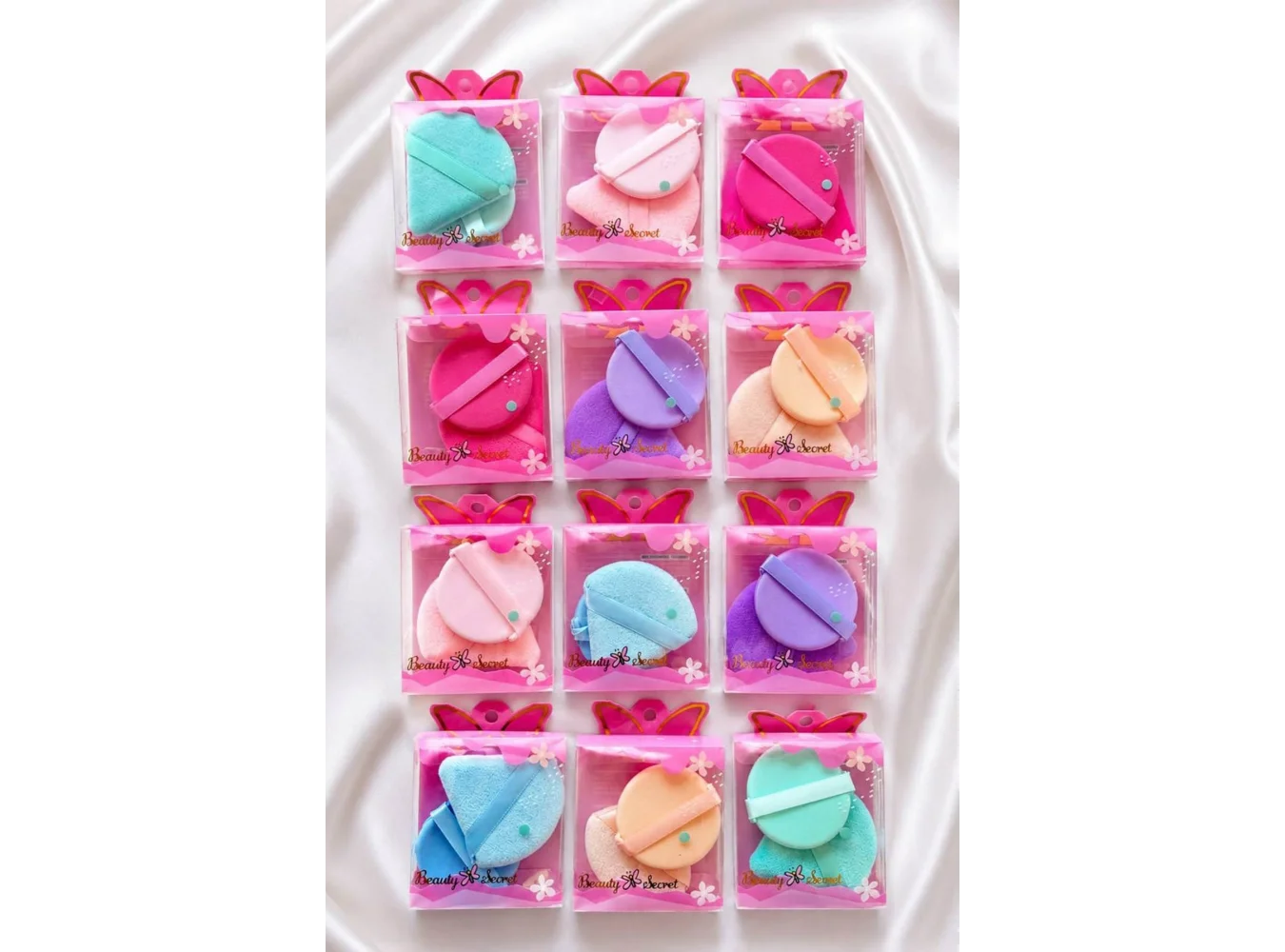 12li Karışık Renk Makyaj Süngeri Set