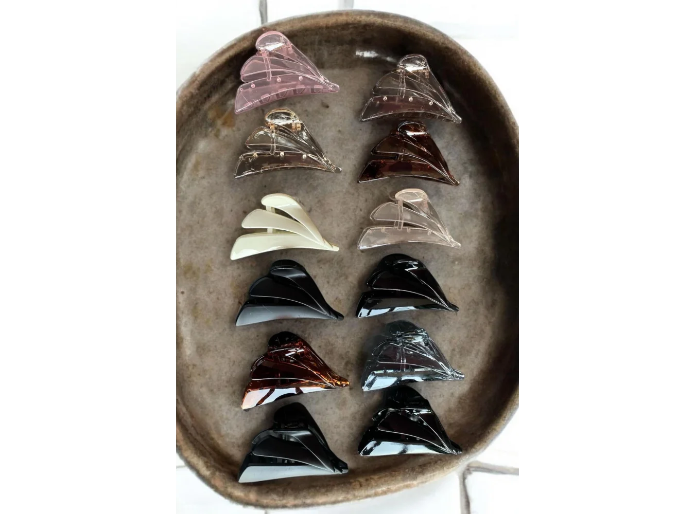 12li Karışık Renk Mandal Toka Set