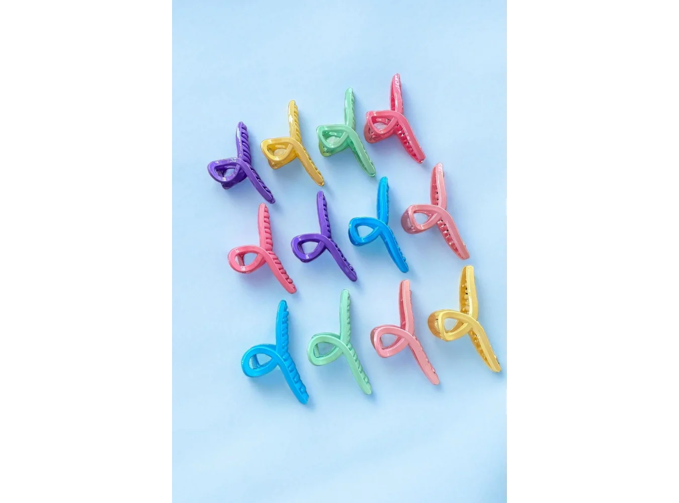 12li Karışık Renk Mandal Toka Set