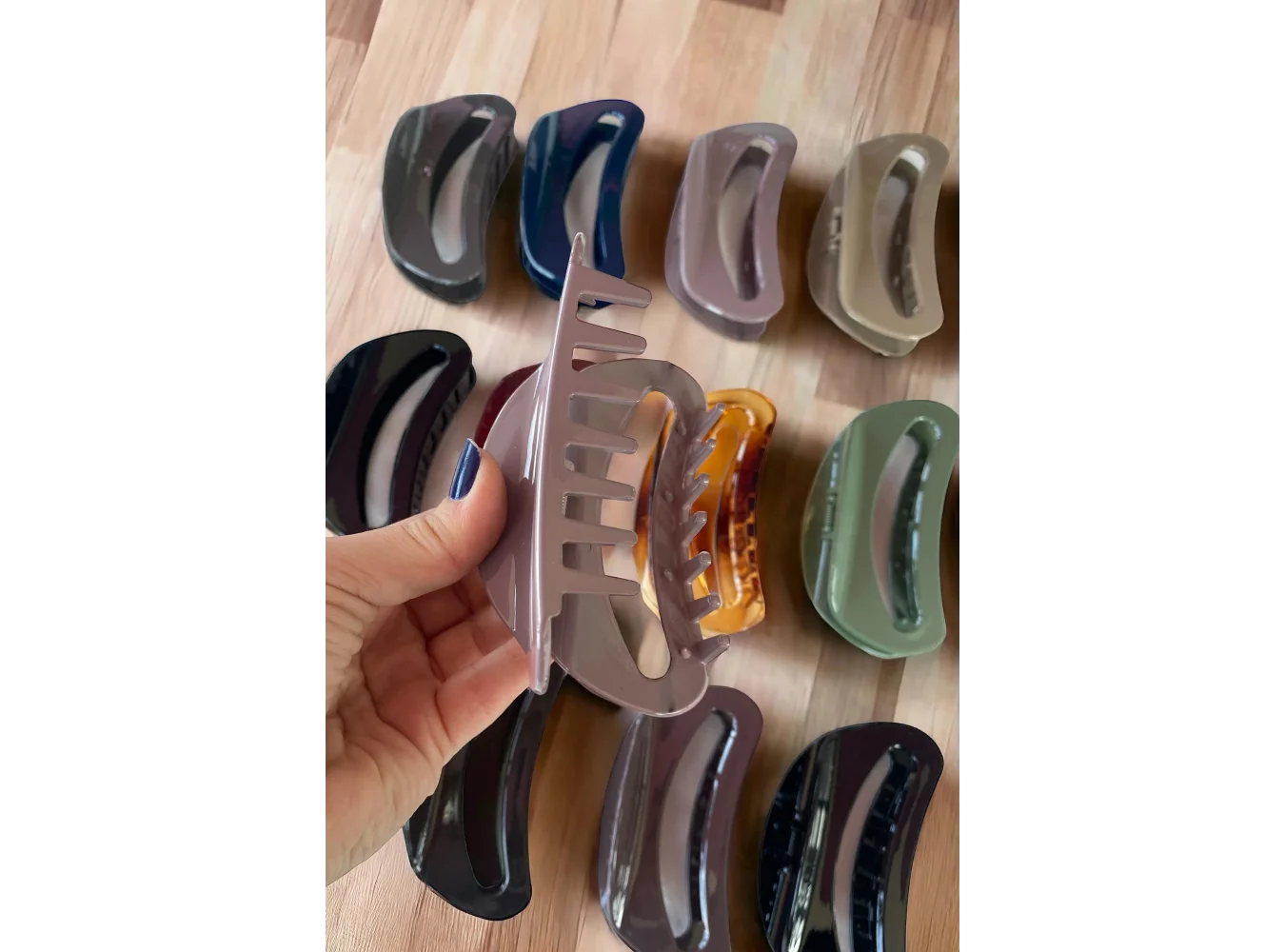 12li Karışık Renk Mandal Toka Set