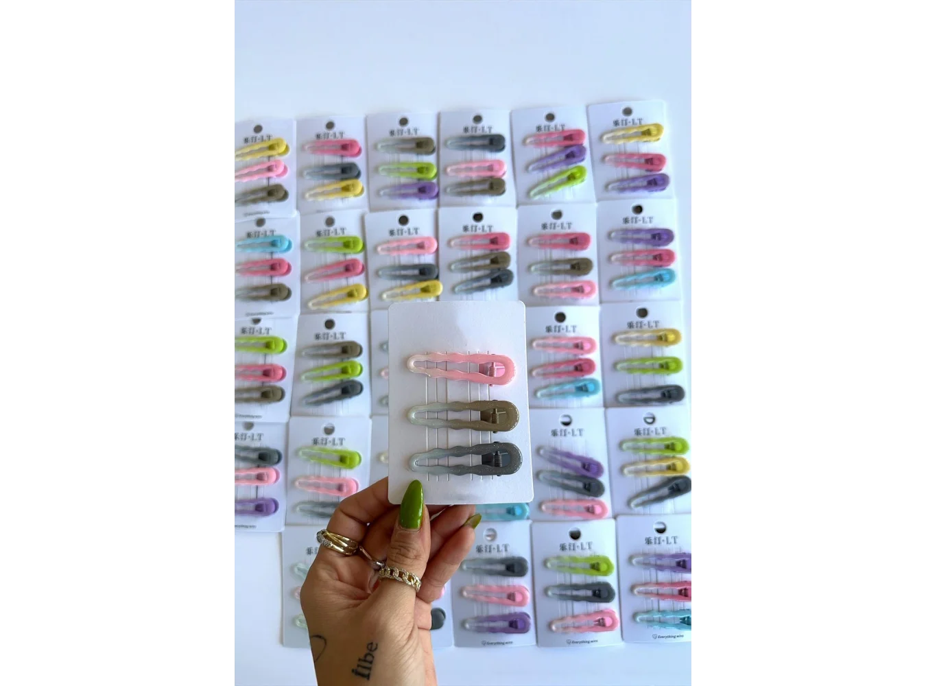 30lu Karışık Renk Yan Toka Set