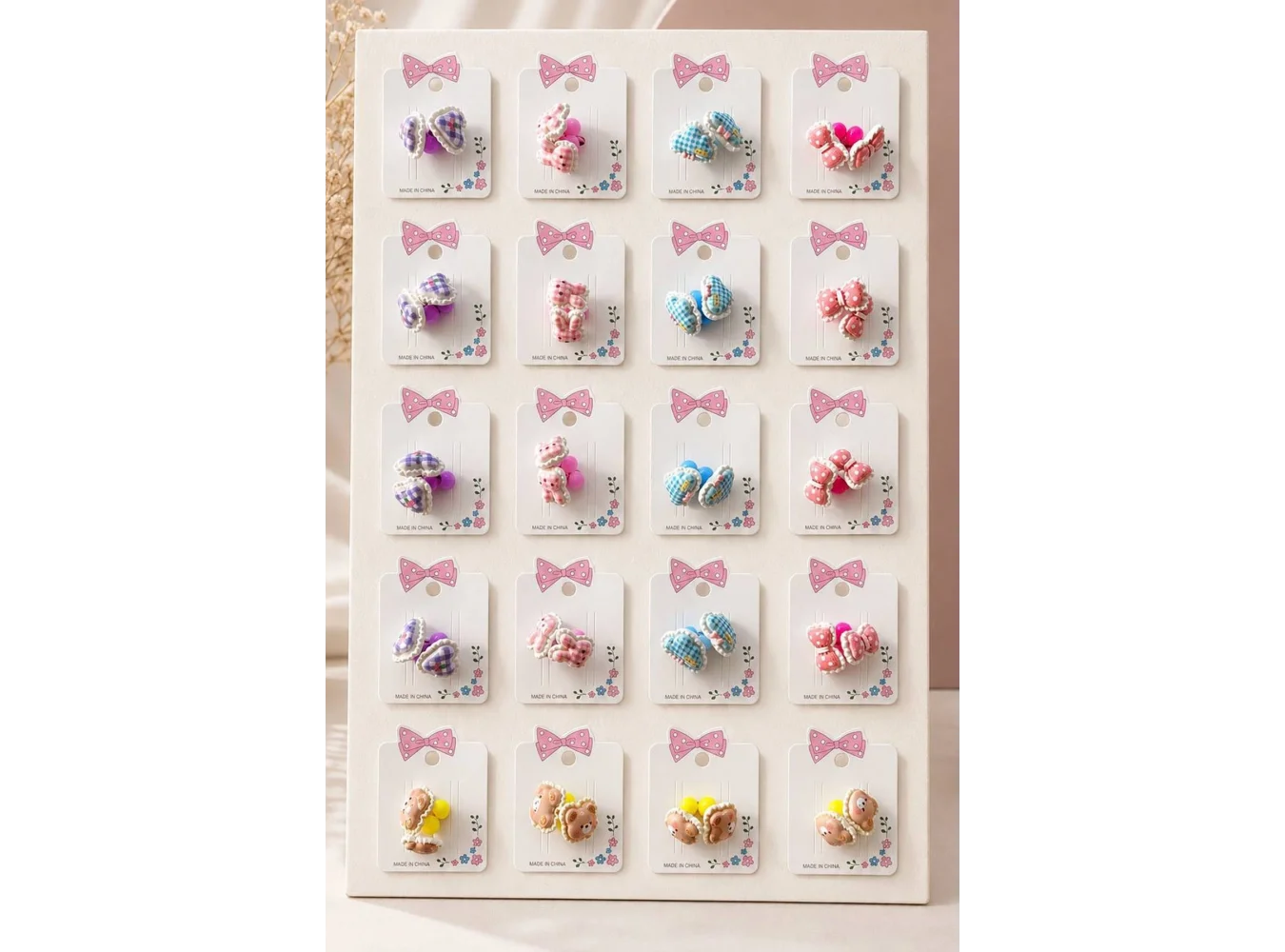 40lı Karışık Renk Lastik Toka Set