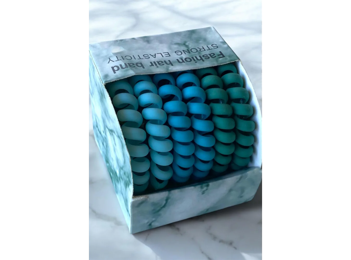 6lı Mavi Renk Helezon Toka Set