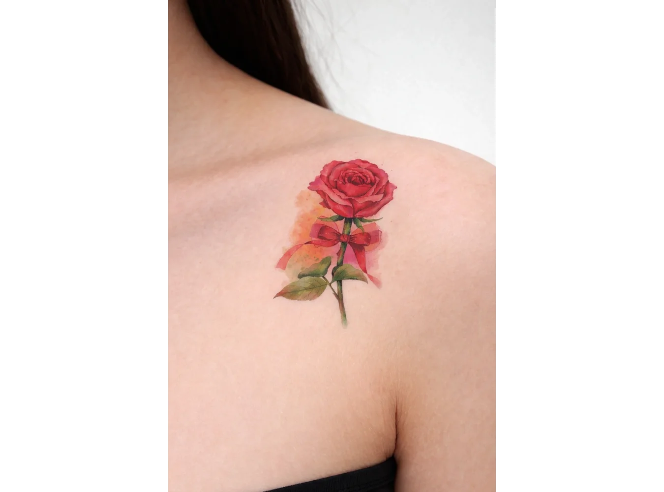 Geçici Gül Figürlü Mini Dövme Tattoo