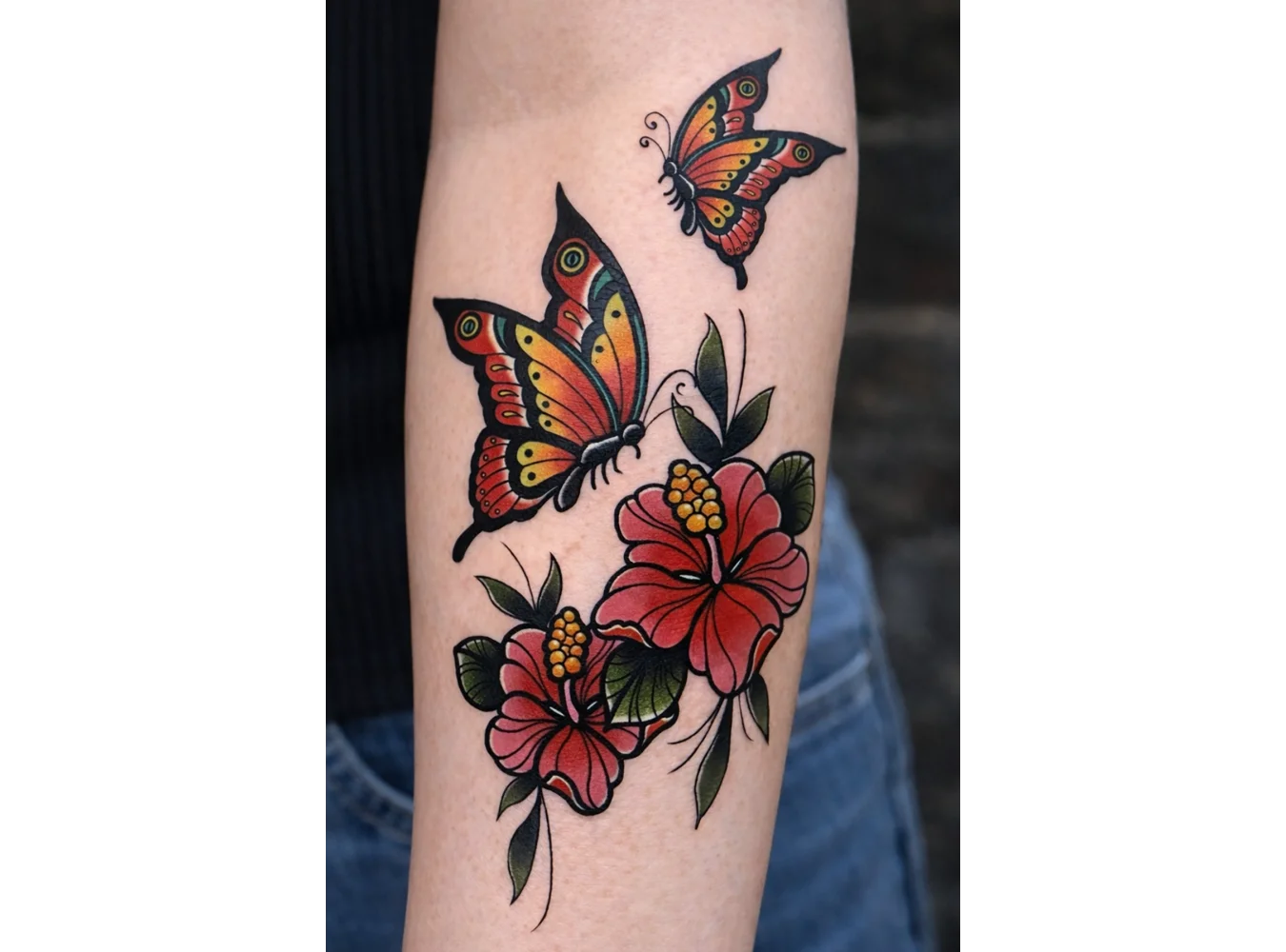 Geçici Kelebek Figürlü Mini Dövme Tattoo
