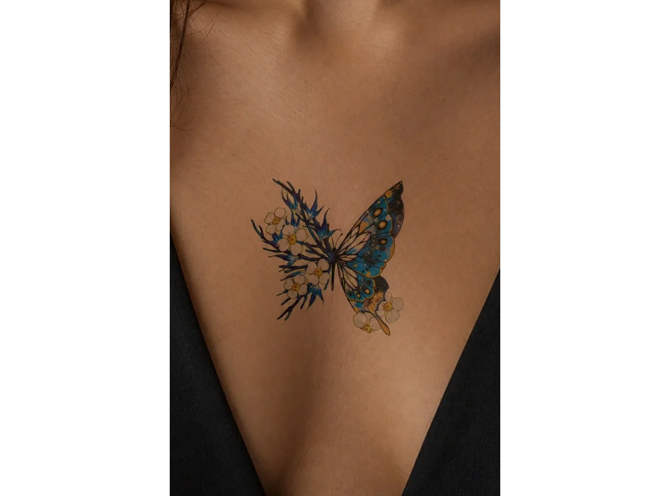 Geçici Kelebek Figürlü Mini Dövme Tattoo